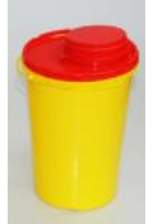 AMPRI Boîte d'élimination des aiguilles 2l jaune/rouge