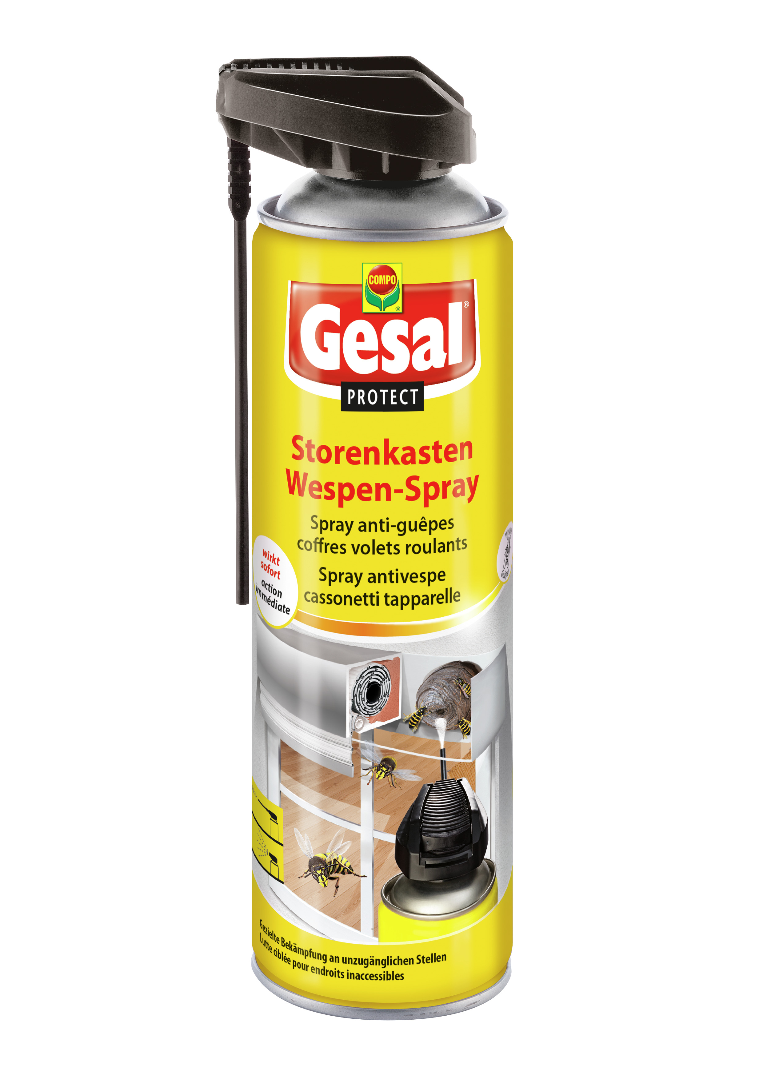 GESAL PROTECT Spray anti-guêpes pour caissons de stores 500ml GESAL PROTECT Spray anti-guêpes pour caissons de stores 500ml