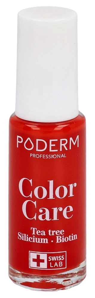Poderm Vernis Color Care 363 Rouge Puissant 8ml