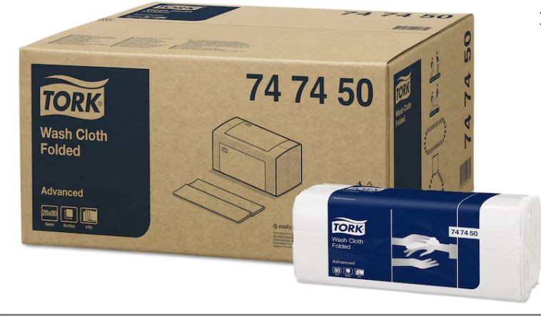 Gants de toilette CELLTORK 19 x 25 cm 6 plis 80 pièces