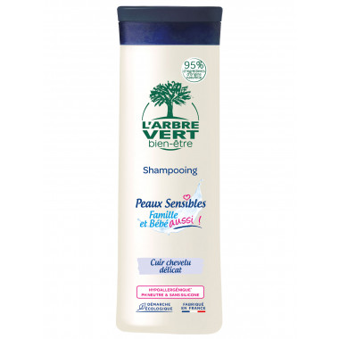 Shampooing L'ARBRE VERT peaux sensibles 250ml