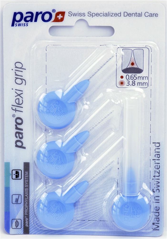 Paro Flexi Grip 3.8mm bleu clair fin 4 pièces