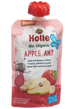 Holle Apple Ant - Pouchy pomme & banane avec poire 100g Holle Apple Ant - Pouchy pomme & banane avec poire 100g