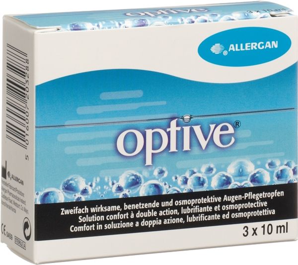 Gouttes de soin pour les yeux Optive 3 x 10ml