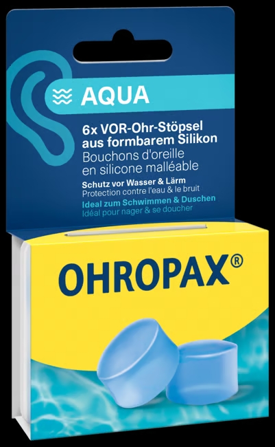 OHROPAX® Bouchons d'oreilles Silicon Aqua 6 pièces OHROPAX® Bouchons d'oreilles Silicon Aqua 6 pièces