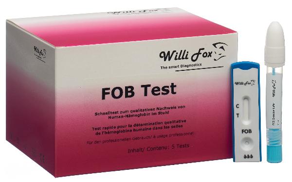 WILLI FOX FOB Test (hémoglobine occulte dans les selles) 5 pièces