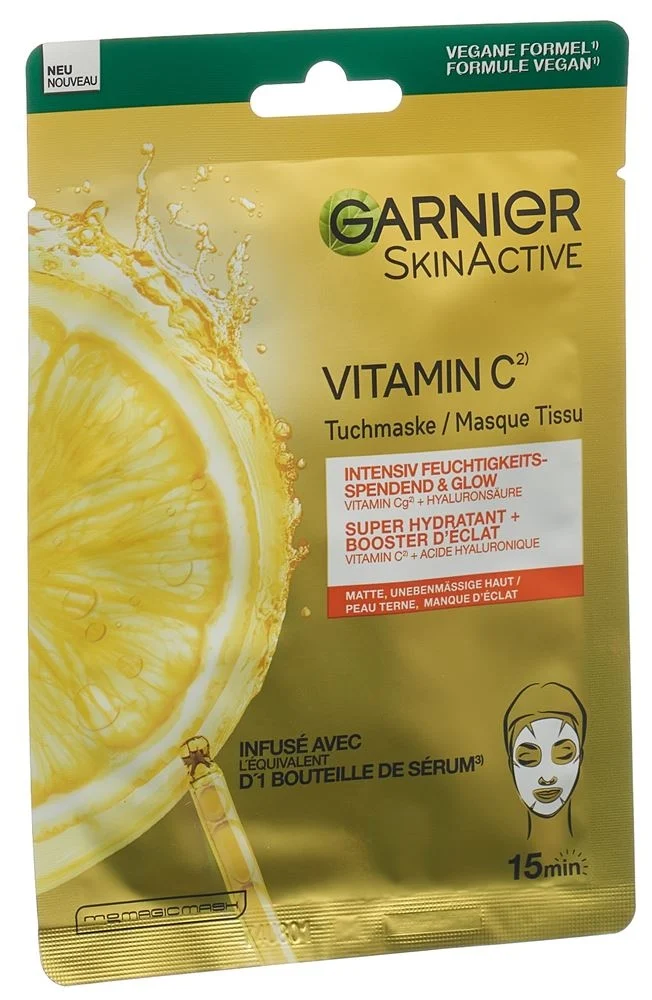 Garnier Glow masque en tissu vitamine C hydratant 28g