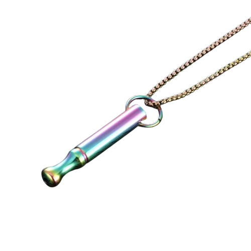 Collier de respiration anti-anxiété violet-bleu – Réduction du stress, pleine conscience et sevrage tabagique