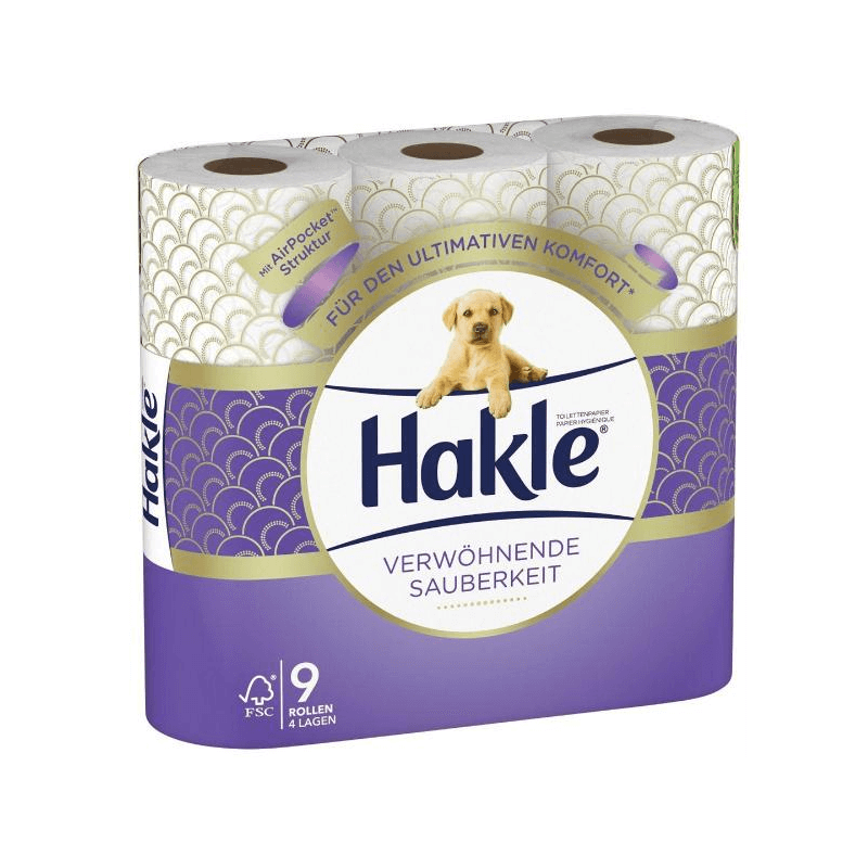 Papier hygiénique Hakle Propreté Choyante FSC 9 pièces