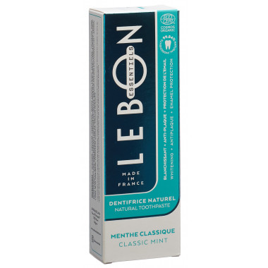 LEBON ESSENTIELS dentifrice menthe classique bio Tb 80ml