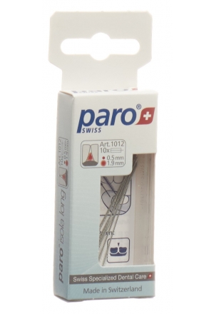 PARO Isola Long 1.9mm xxx-fin blanc cylindrique 10 pièces PARO Isola Long 1.9mm xxx-fin blanc cylindrique 10 pièces