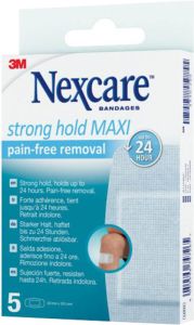 3M Nexcare Strong Hold Maxi Pain Free Removal 50x100mm 5 pièces 3M Nexcare Strong Hold Maxi Pain Free Removal 50x100mm 5 pièces