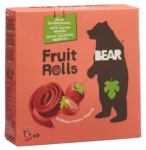 BEAR Fruit Rolls Fraise 5 sachets 20g