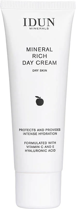 Crème de jour riche en minéraux IDUN Face Care, tube de 50 ml