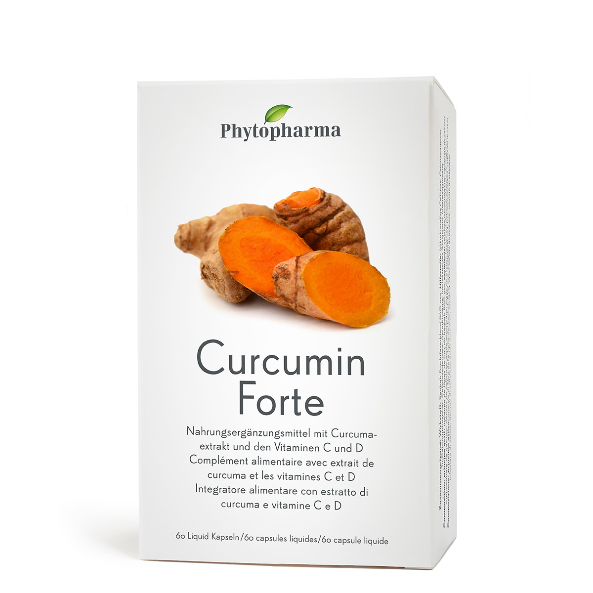 Phytopharma Curcumine Forte liquide gélules 60 pièces Phytopharma Curcumine Forte liquide gélules 60 pièces