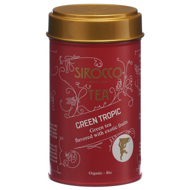 Boîte à thé Sirocco Medium Green Tropic 80g Boîte à thé Sirocco Medium Green Tropic 80g