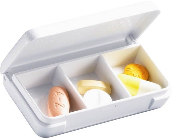 Sahag boîte à plateaux petite 6.5x3.5cm blanc 3 pièces