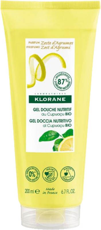 Klorane Gel douche Zeste d'agrumes 200ml