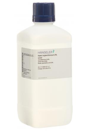HÄNSELER Natrii hypochlorosi solution 0.5 % 1lt HÄNSELER Natrii hypochlorosi solution 0.5 % 1lt