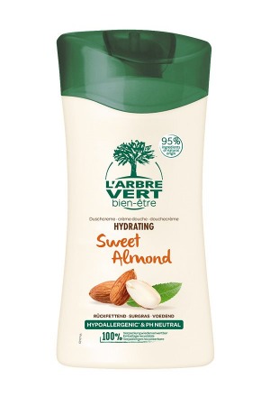L'ARBRE VERT Gel douche écologique à l'amande 250ml