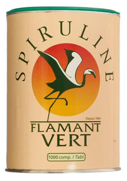 Spiruline Flamant Vert comprimés bio 500mg 1000 pièces Spiruline Flamant Vert comprimés bio 500mg 1000 pièces