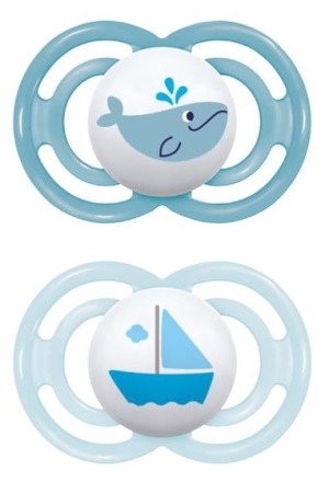 Sucette MAM Perfect 6-16 mois blue/blue 2 pièces