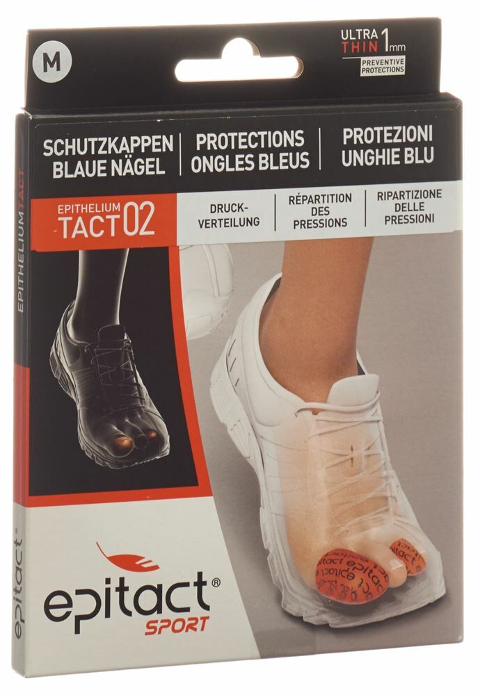EPITACT® SPORT Protège-orteils à clous bleus M 25mm 2 pièces