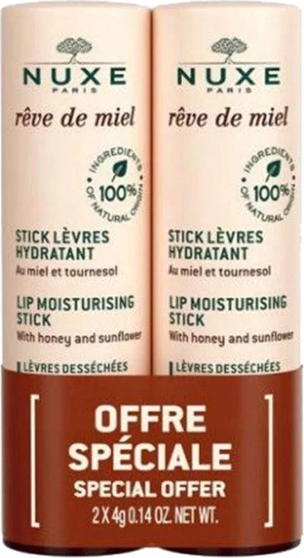 Nuxe Rêve de Miel Duo stick à lèvres 2 pièces