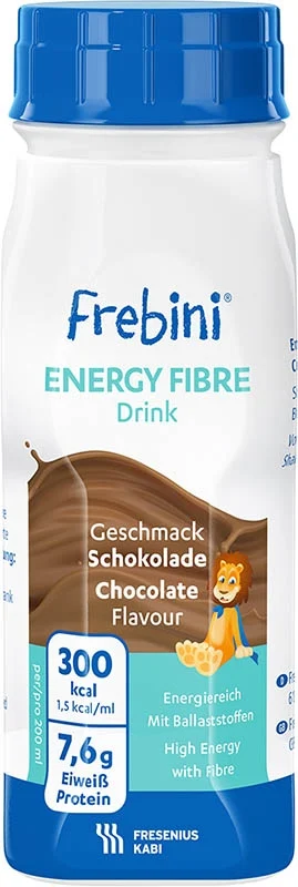 FREBINI Energy Fibre Drink Chocolat 4 bouteilles 200ml