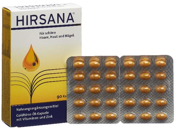 Hirsana gélules à l'huile de millet doré 90 gélules