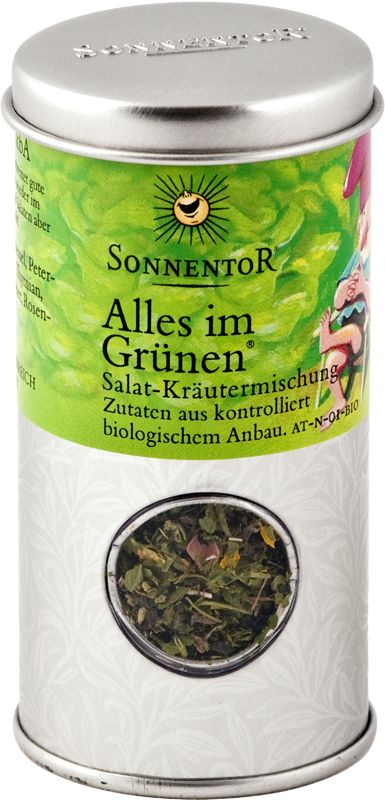 Sonnentor Tout en vert BIO boîte à saupoudrer Sonnentor Tout en vert BIO boîte à saupoudrer