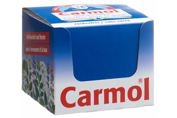 Pastilles pour la gorge Carmol sans sucre 12 x 45g