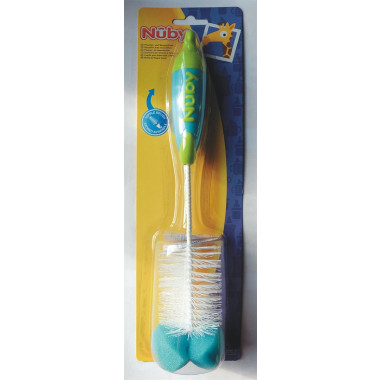 Brosse à biberon Nuby Standard avec brosse à tétine incluse