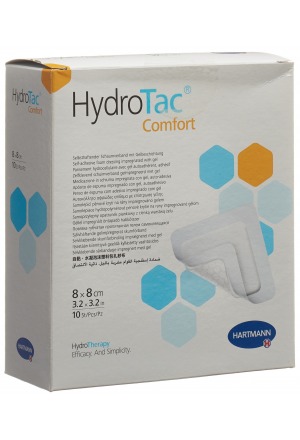 HydroTac Comfort pansement 8x8cm stérile 10 pièces