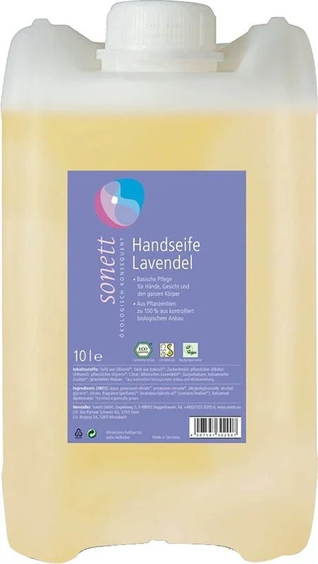 Sonett Savon pour les mains Lavande (nouveau) Bidon 10lt Sonett Savon pour les mains Lavande (nouveau) Bidon 10lt