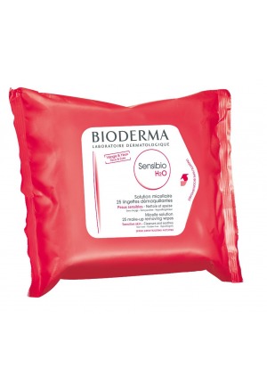 BIODERMA Sensibio H2O lingettes peau sensible 25 pièces