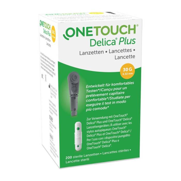 Lancettes OneTouch® DELICA Plus 200 pièces