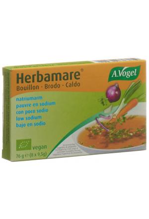 A. Vogel Herbamare Bouillon cube pauvre en sel Bio 8 x 9.5g A. Vogel Herbamare Bouillon cube pauvre en sel Bio 8 x 9.5g