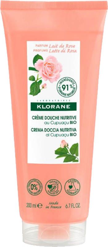 Klorane Crème de douche Lait de rose 200ml