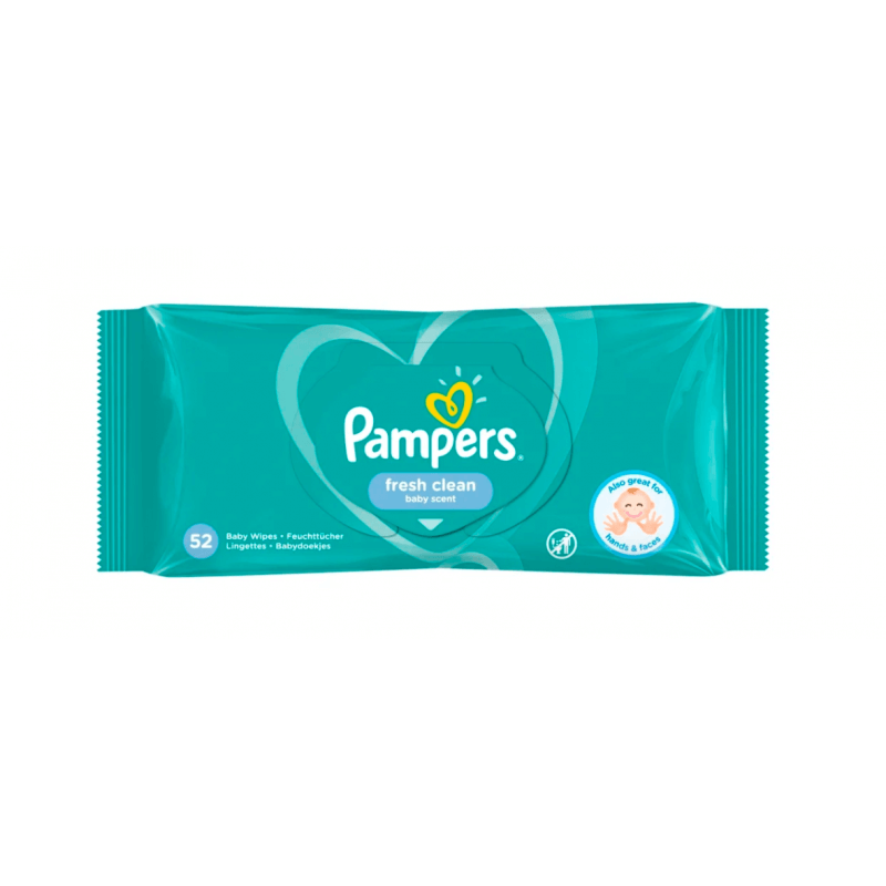 Pampers Lingettes humides Fresh Clean 52 pièces