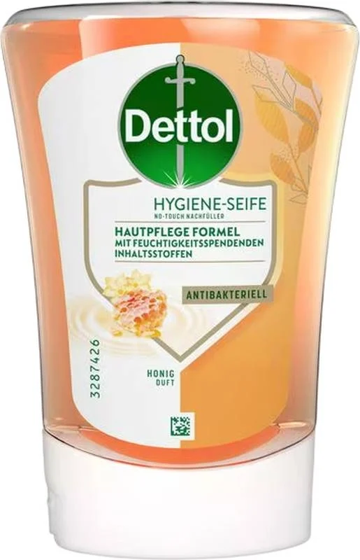 DETTOL Savon sans contact pour les mains Miel 250 ml