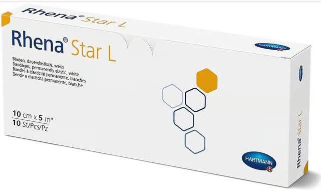 Bande élastique Rhena Star L 10cmx5m blanc 10 pièces Bande élastique Rhena Star L 10cmx5m blanc 10 pièces