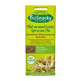 Rapunzel : mélange de pousses légèrement aromatiques bioSnacky 40 g