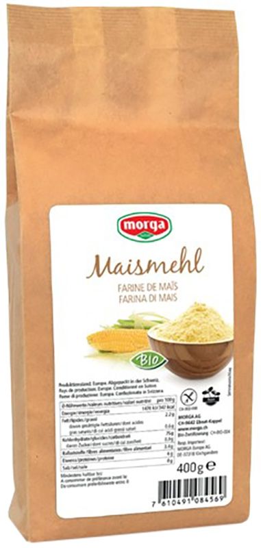 Morga farine de maïs sans gluten bio Btl 400g Morga farine de maïs sans gluten bio Btl 400g