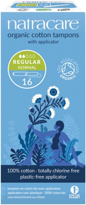 Tampons Natracare avec applicateur regular 16 pièces Tampons Natracare avec applicateur regular 16 pièces