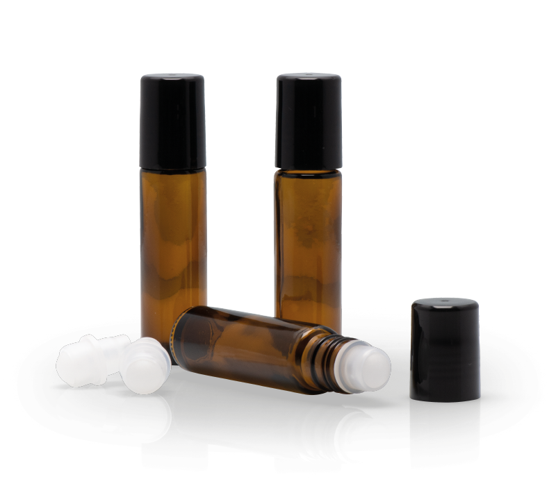 FARFALLA Set vide Braungl Roll-on 10ml avec couvercle FARFALLA Set vide Braungl Roll-on 10ml avec couvercle