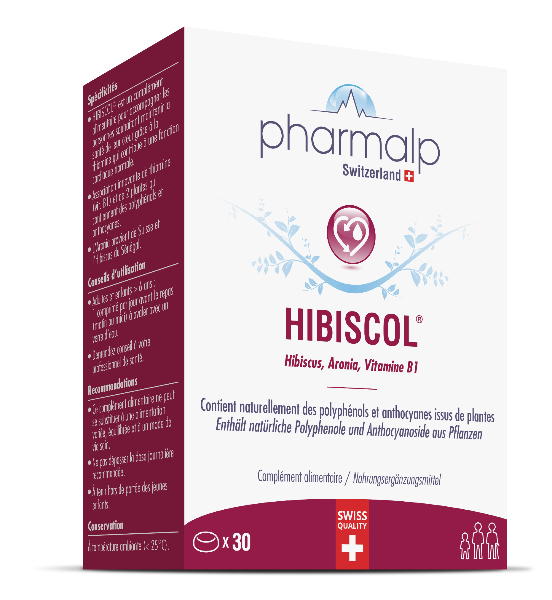 Pharmalp HIBISCOL comprimés 30 pièces Pharmalp HIBISCOL comprimés 30 pièces