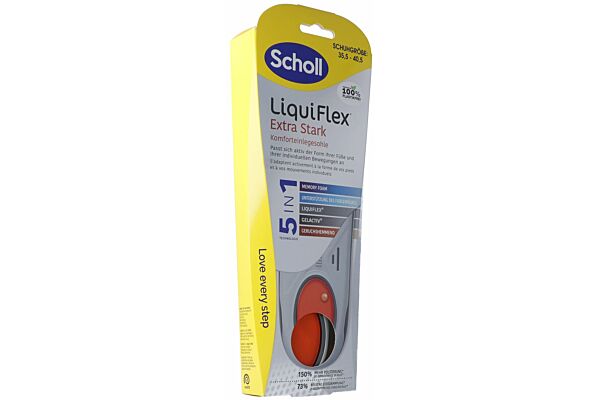 Semelle intérieure Scholl LiquidFlex S Extra Support 1 paire Semelle intérieure Scholl LiquidFlex S Extra Support 1 paire