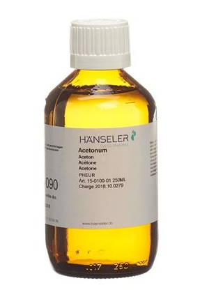 Hänseler Acetonum PhEur 250ml Hänseler Acetonum PhEur 250ml