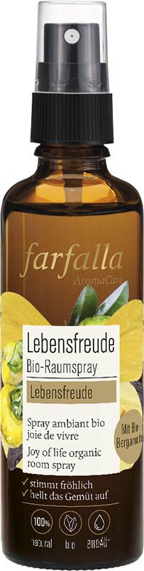 farfalla Spray d'ambiance bio Joie de vivre Bergamote 75ml farfalla Spray d'ambiance bio Joie de vivre Bergamote 75ml